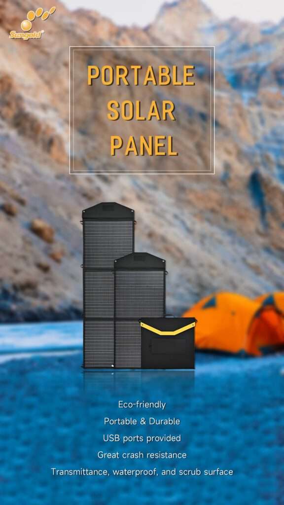 partable solar panel for RV life