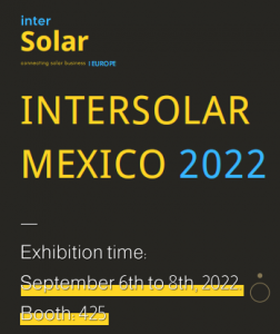 Invitation for Intersolar Mexico