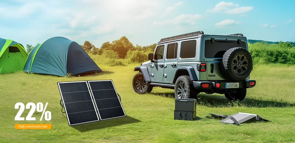 200w High-Efficiency Sungold Portable Solar Panel for Motorhome