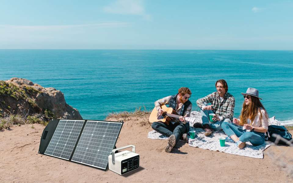 Camp in Southern California with Solar Panels