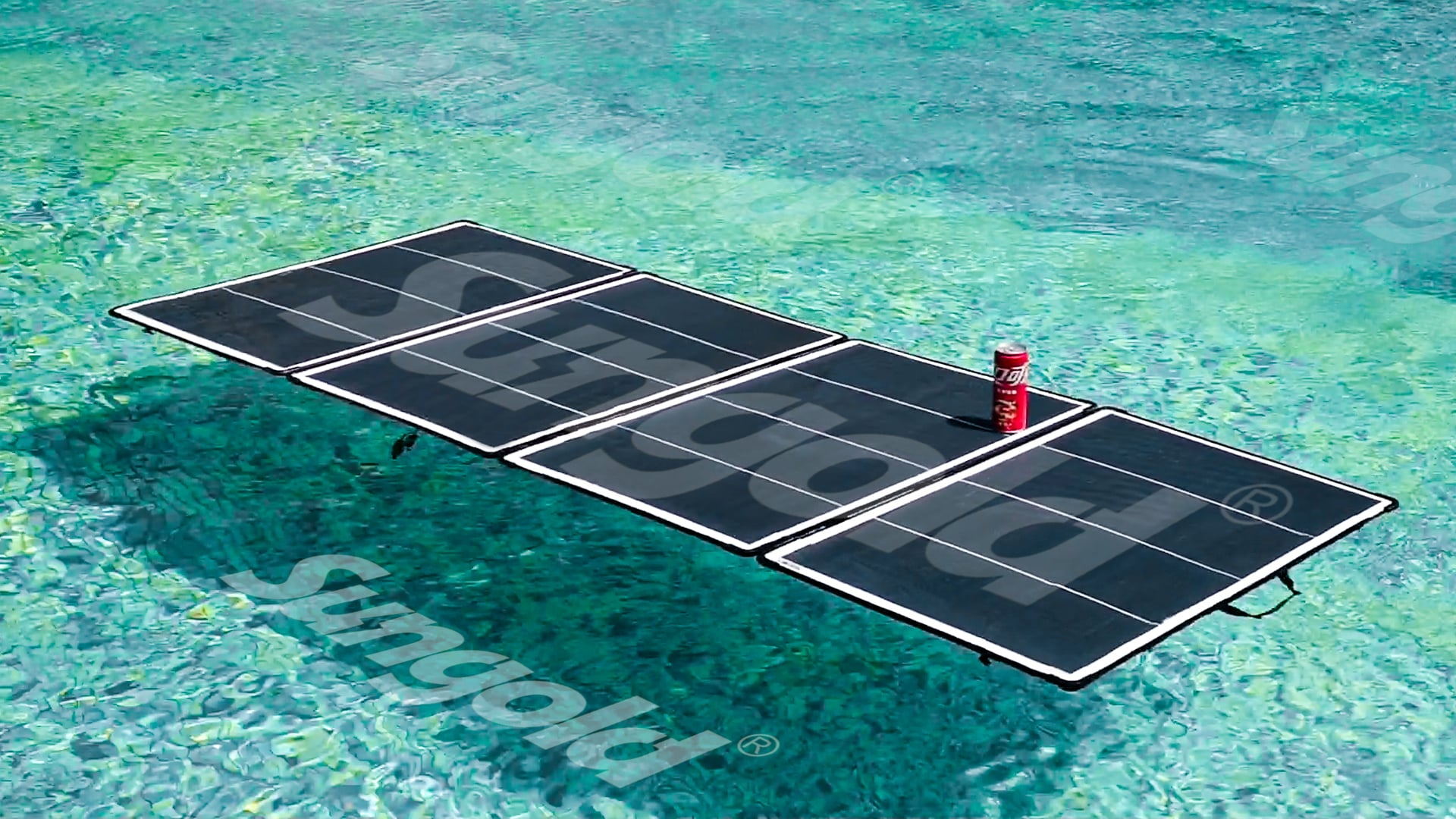 A solar panel with a waterproof rating of IP68