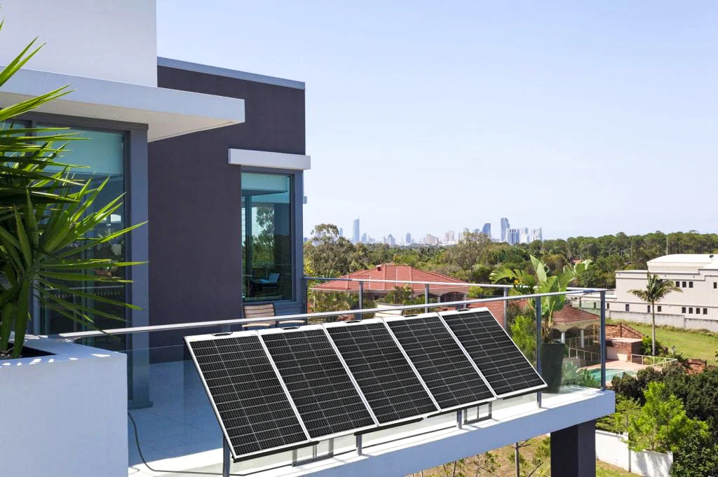 balcony solar panels system