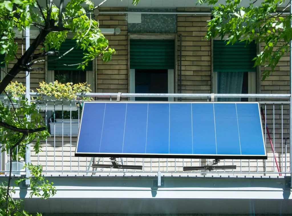 balcony solar panels system