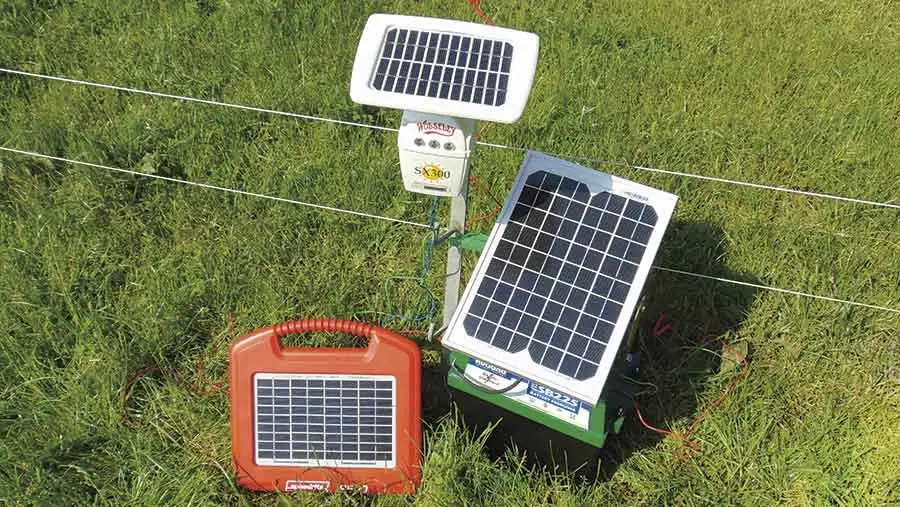 Ground-Mounted Portable Solar-Powered Electric Fence