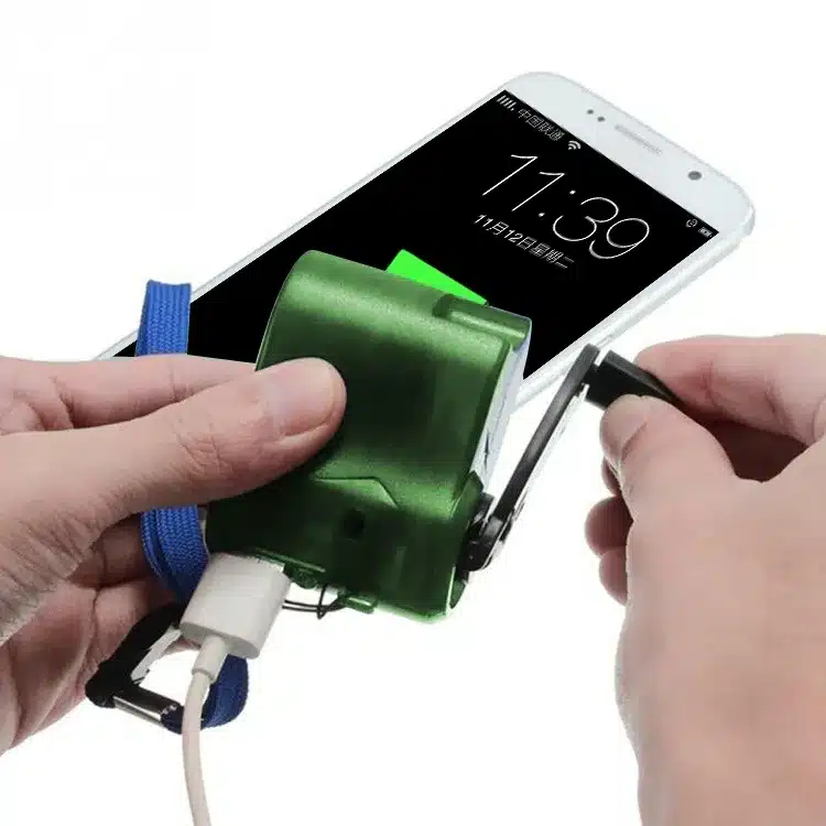 Hand Crank Chargers to charge cell phone