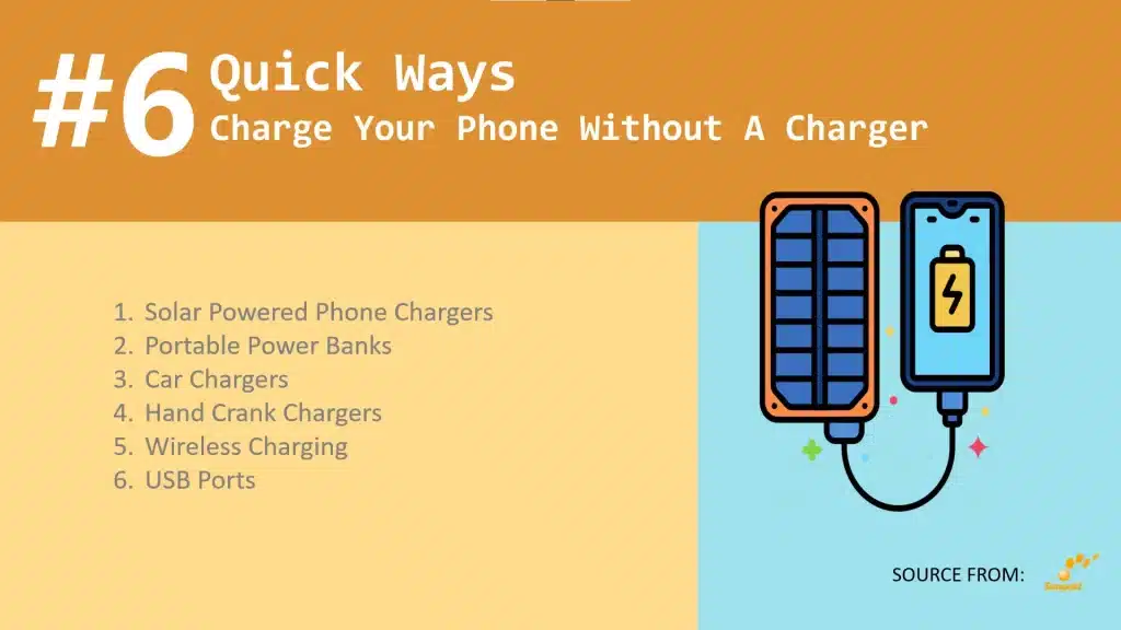 6 Quick Ways on How to Charge Your Phone Without a Charger