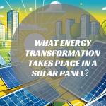 what energy transformation takes place in a solar panel​