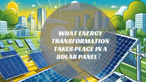 what energy transformation takes place in a solar panel​